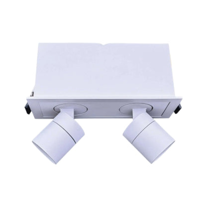 P-6633 2 Inch 2 Head Retractable, White Finish 6 Watts, 400 Lumens 5CCT Recessed Light