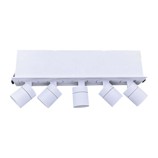 P-6634 2 Inch 5 Head Retractable, White Finish 15 Watts, 980 Lumens 5CCT Recessed Light