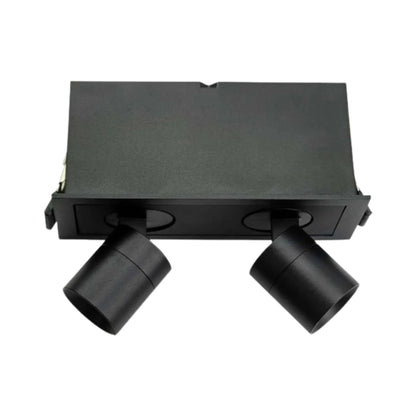 P-6637 2 Inch 2 Head Retractable, Black Finish 6 Watts, 400 Lumens 5CCT Recessed Light