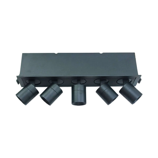 P-6638 2 Inch 5 Head Retractable, Black Finish 15 Watts, 980 Lumens 5CCT Recessed Light