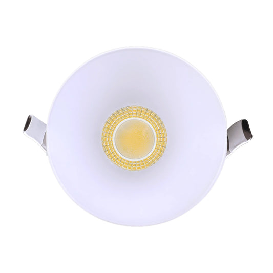 P-6934 3 inch Drop Trim Round White Downlight Luminaire 9W=75W, 850 Lumens, 5CCT