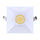 P-6936 3 inch Drop Trim Square White Downlight Luminaire 9W=75W, 850 Lumens, 5CCT