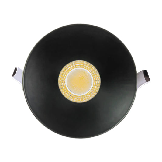 P-6939 3 inch Drop Trim Round Black Downlight Luminaire 15W=175W, 1400 Lumens, 5CCT