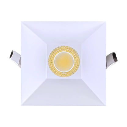 P-6940 3 inch Drop Trim Square White Downlight Luminaire 15W=175W, 1400 Lumens, 5CCT