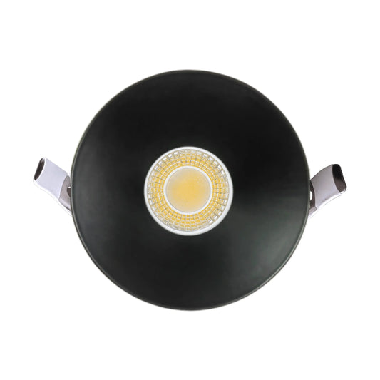 P-6943 3 inch Round Black Drop Trim HO Downlight Luminaire 24W=200W, 2100 Lumens, 5CCT