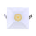 P-6944 3 inch Square White Drop Trim HO Downlight Luminaire 24W=200W, 2100 Lumens, 5CCT