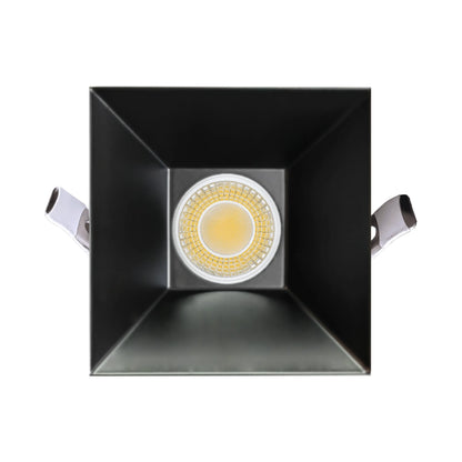 P-6945 3 inch Square Black Drop Trim HO Downlight Luminaire 24W=200W, 2100 Lumens, 5CCT