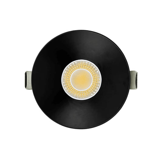 P-6947 3 inch Round Black 3/4 Inch Drop Trim Downlight Luminaire 9W=75W, 850 Lumens, 5CCT