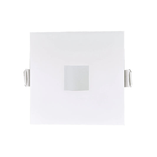 P-6950 3 inch Square White Pinhole Trim Downlight Luminaire 9W=75W, 850 Lumens, 5CCT