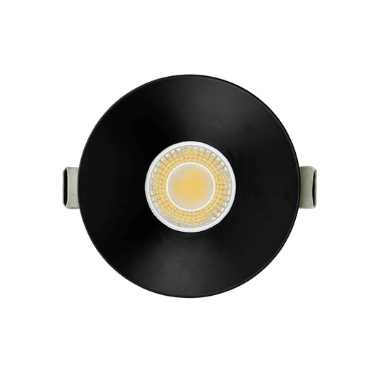 P-6955 3 inch Round Black 3/4 Inch Drop Trim HO Downlight Luminaire 15W=175W, 1400 Lumens, 5CCT