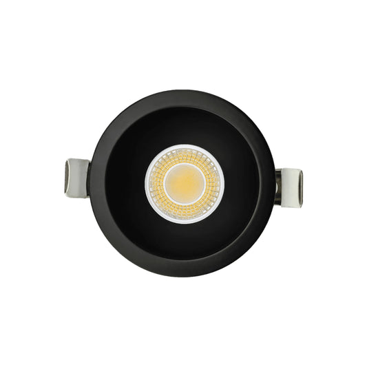 P-6961 3 inch Round Black Narrow Trim HO Downlight Luminaire 15W=175W, 1400 Lumens, 5CCT
