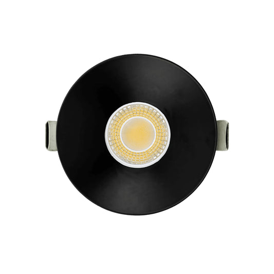 P-6963 3 inch Round Black 3/4 Inch Drop Trim HO Downlight Luminaire 24W=200W, 2100 Lumens, 5CCT