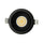 P-6969 3 inch Round Black Narrow Trim HO Downlight Luminaire 24W=200W, 2100 Lumens, 5CCT