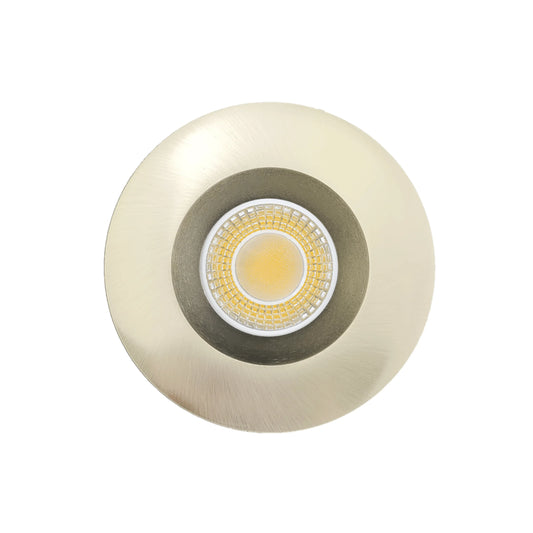 P-6974 4 inch Retrofit Round Downlight Luminaire, Brushed Nickel Finish 10W=100W, 1000 Lumens, 5CCT