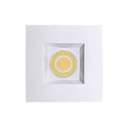 P-6976 4 inch Retrofit Square Downlight Luminaire, White Finish, 10W=100W, 1000 Lumens, 5CCT