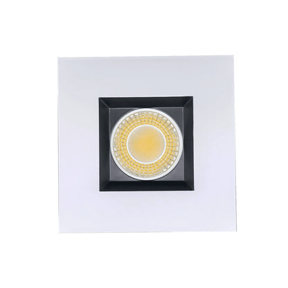 P-6978 4 inch Retrofit Square Downlight Luminaire, Two-Tone Finish, 10W=100W, 1000 Lumens, 5CCT