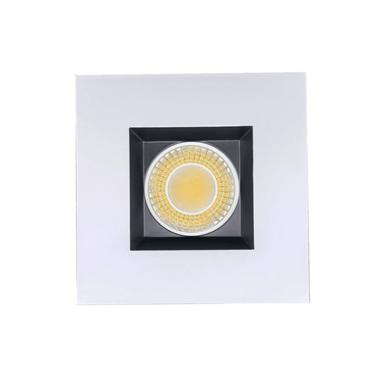 P-6978 4 inch Retrofit Square Downlight Luminaire, Two-Tone Finish, 10W=100W, 1000 Lumens, 5CCT