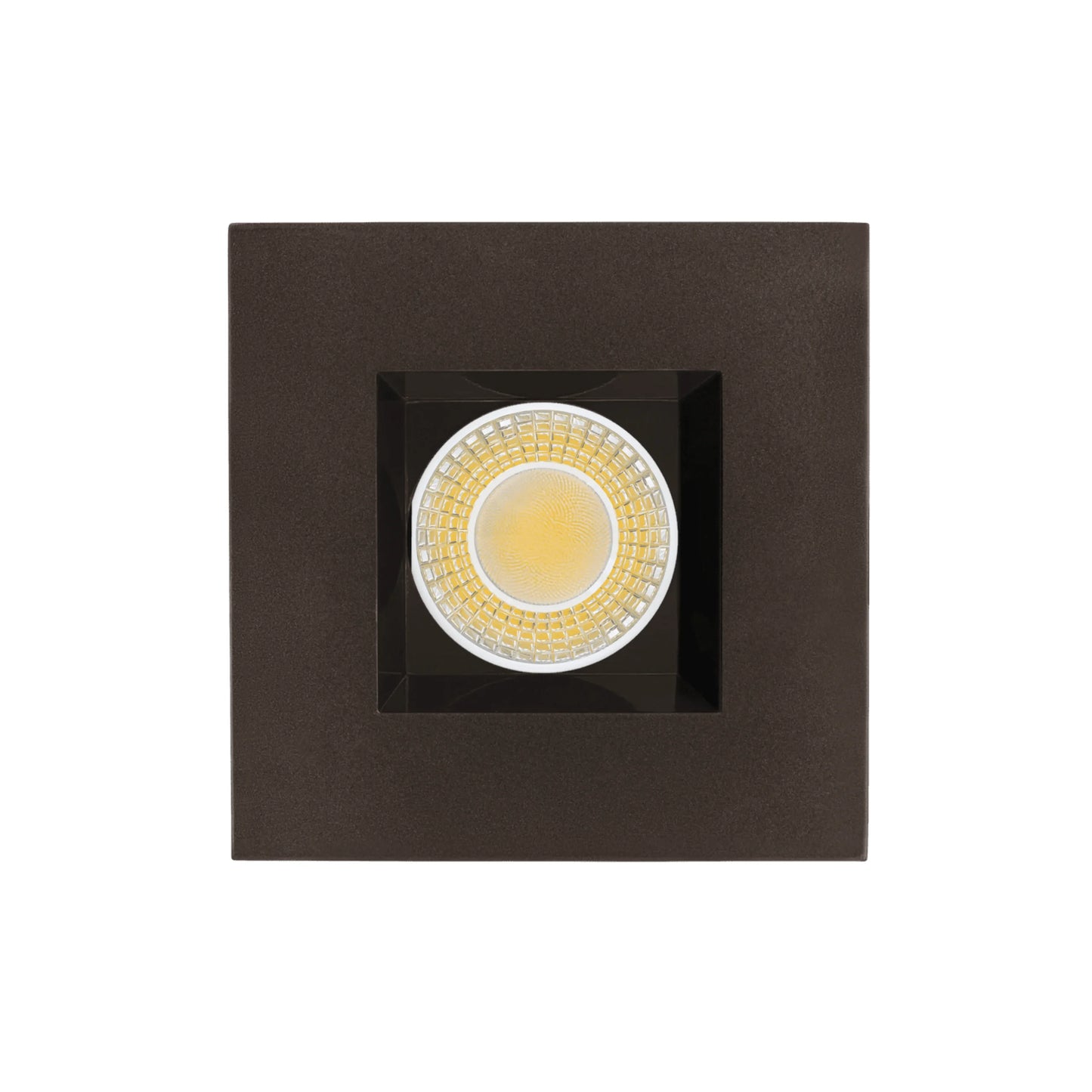 P-6979 4 inch Retrofit Square Downlight Luminaire, Bronze Finish, 10W=100W, 1000 Lumens, 5CCT