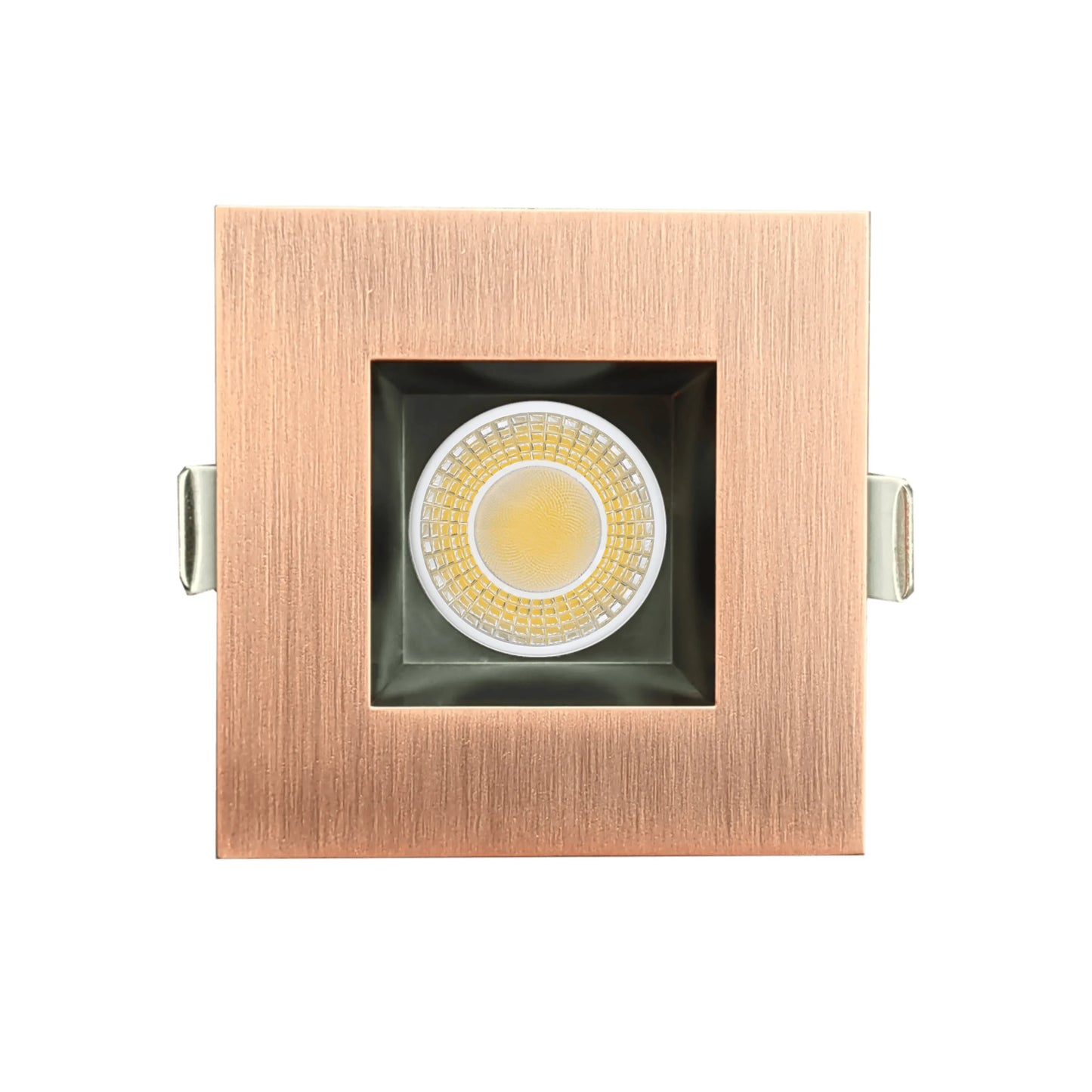 P-6985 3 inch Square Brushed Copper HO Downlight Luminaire 15W=175W, 1400 Lumens, 5CCT