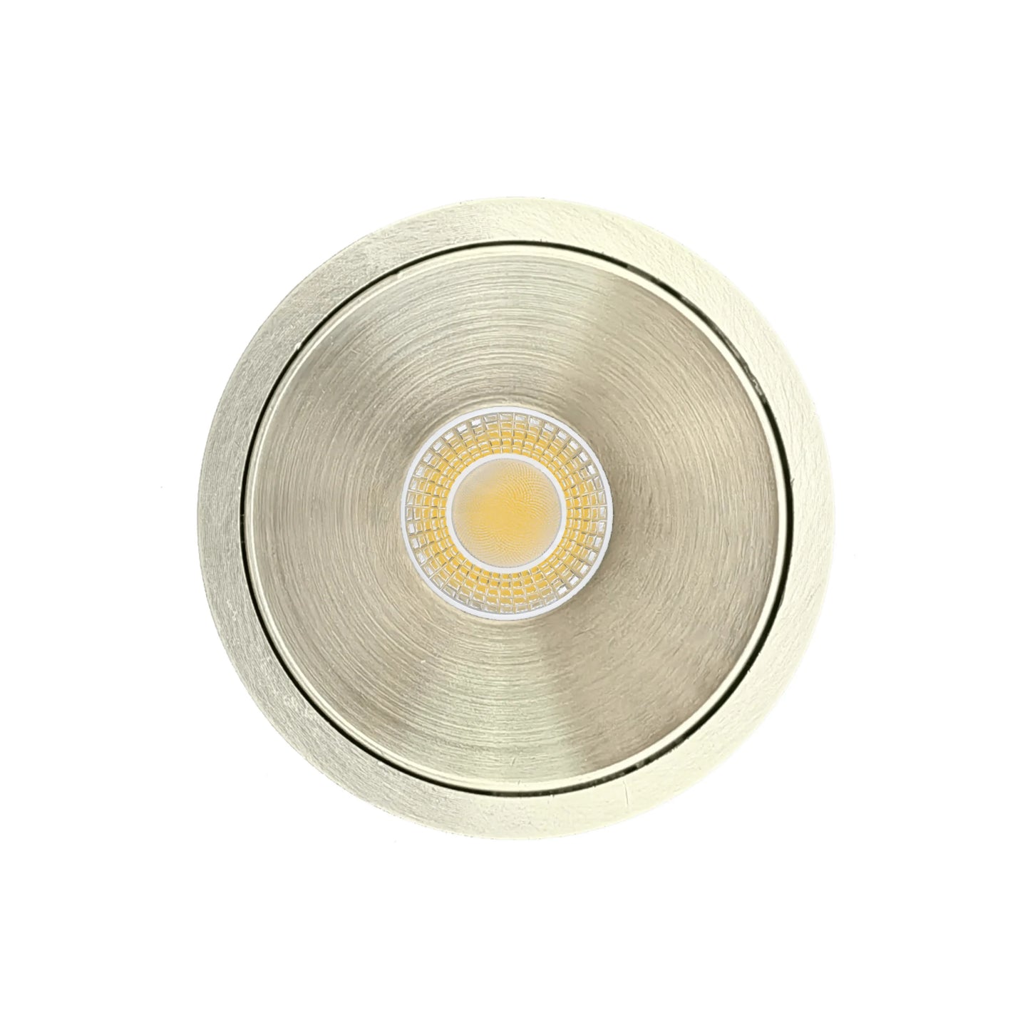 P-6991 1.5 inch Millwork Trimless Round Brushed Nickel Downlight Luminaire 7W=50W, 600 Lumens, 5CCT