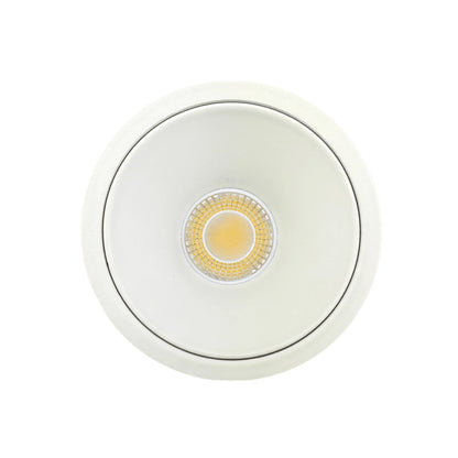 P-6993 1.5 Inch Millwork Trimless Round White HO 15W, 1100 Lumens 5CCT Recessed Light, Non-IC