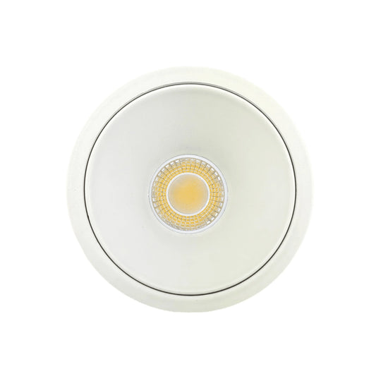 P-6993 1.5 Inch Millwork Trimless Round White HO 15W, 1100 Lumens 5CCT Recessed Light, Non-IC