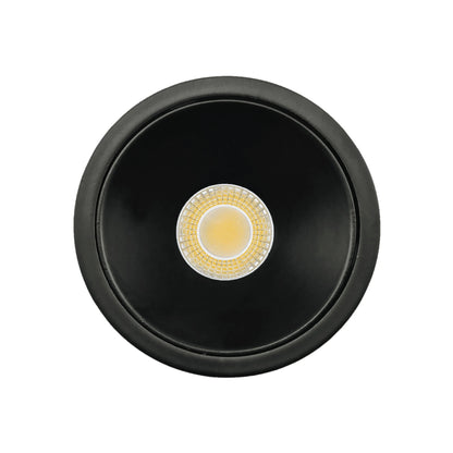 P-6994 1.5 Inch Millwork Trimless Round Black HO 15W, 1100 Lumens 5CCT Recessed Light, Non-IC