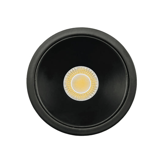 P-6994 1.5 Inch Millwork Trimless Round Black HO 15W, 1100 Lumens 5CCT Recessed Light, Non-IC