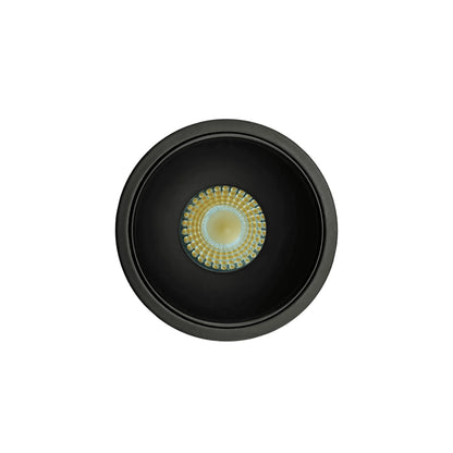 P-6999 2 Inch Millwork Trimless Round Black 8W, 600 Lumens 5CCT Recessed Light