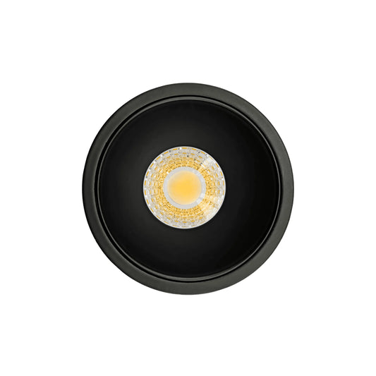 P-7065 2 Inch Millwork Trimless Round Black HO 14-8W, 1200-750 Lumens 5CCT Recessed Light
