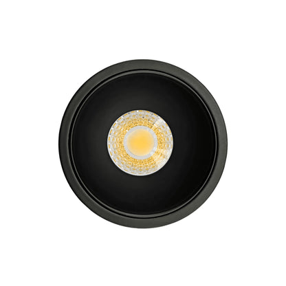 P-7070 2 Inch Millwork Trimless Round Black HO 20-14W, 1700-1200 Lumens 5CCT Recessed Light