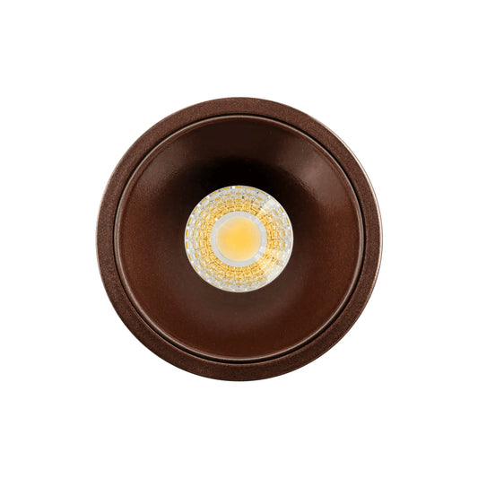 P-7071 2 Inch Millwork Trimless Round Bronze HO 20-14W, 1700-1200 Lumens 5CCT Recessed Light