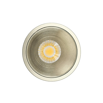 P-7072 2 Inch Millwork Trimless Round Brushed Nickel HO 20-14W, 1700-1200 Lumens 5CCT Recessed Light