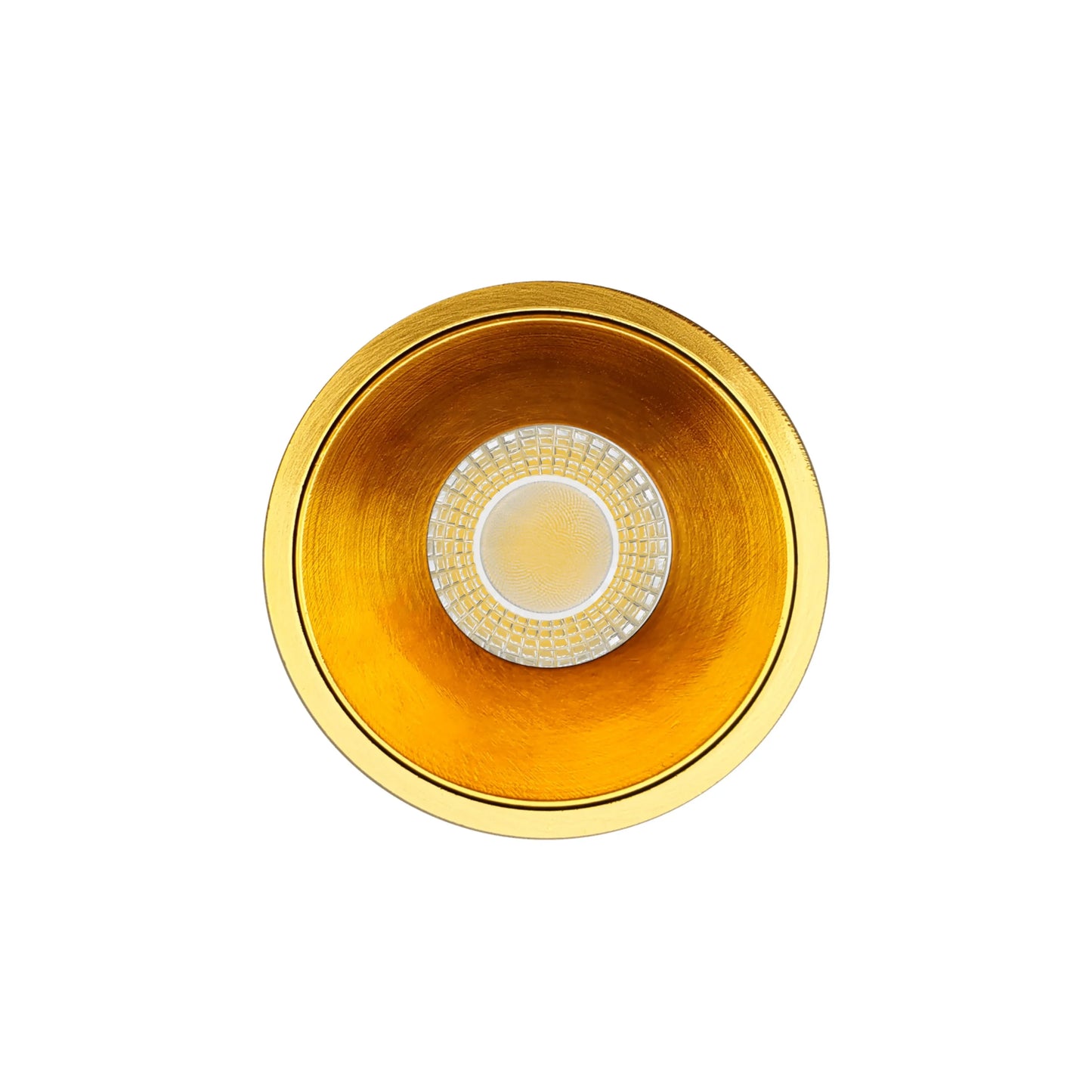 P-7078 3 Inch Millwork Trimless Round Brushed Brass 9W, 850 Lumens 5CCT Recessed Light