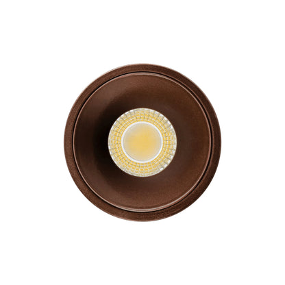 P-7081 3 Inch Millwork Trimless Round Bronze HO 15W, 1400 Lumens 5CCT Recessed Light