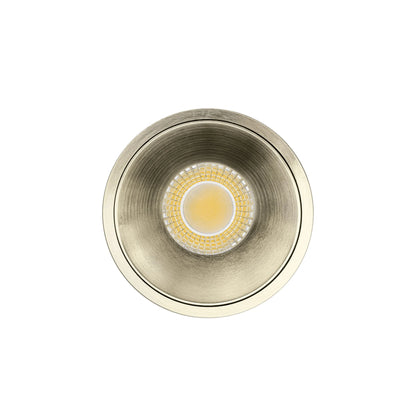 P-7082 3 Inch Millwork Trimless Round Brushed Nickel HO 15W, 1400 Lumens 5CCT Recessed Light