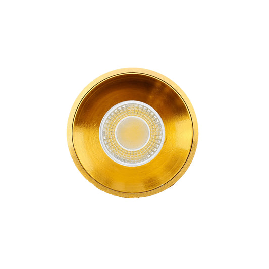 P-7099 4 Inch Millwork Trimless Round Brushed Brass 15-9W, 1550-950 Lumens 5CCT Recessed Light