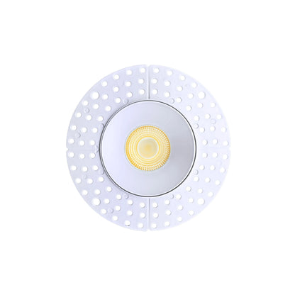 P-7106 3.5 inch Trimless Round White 15-9W, 1400-900 Lumens 5CCT Recessed Light