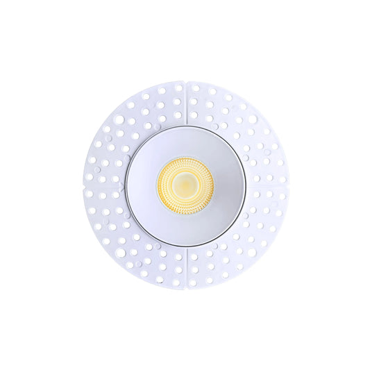 P-7106 3.5 inch Trimless Round White 15-9W, 1400-900 Lumens 5CCT Recessed Light