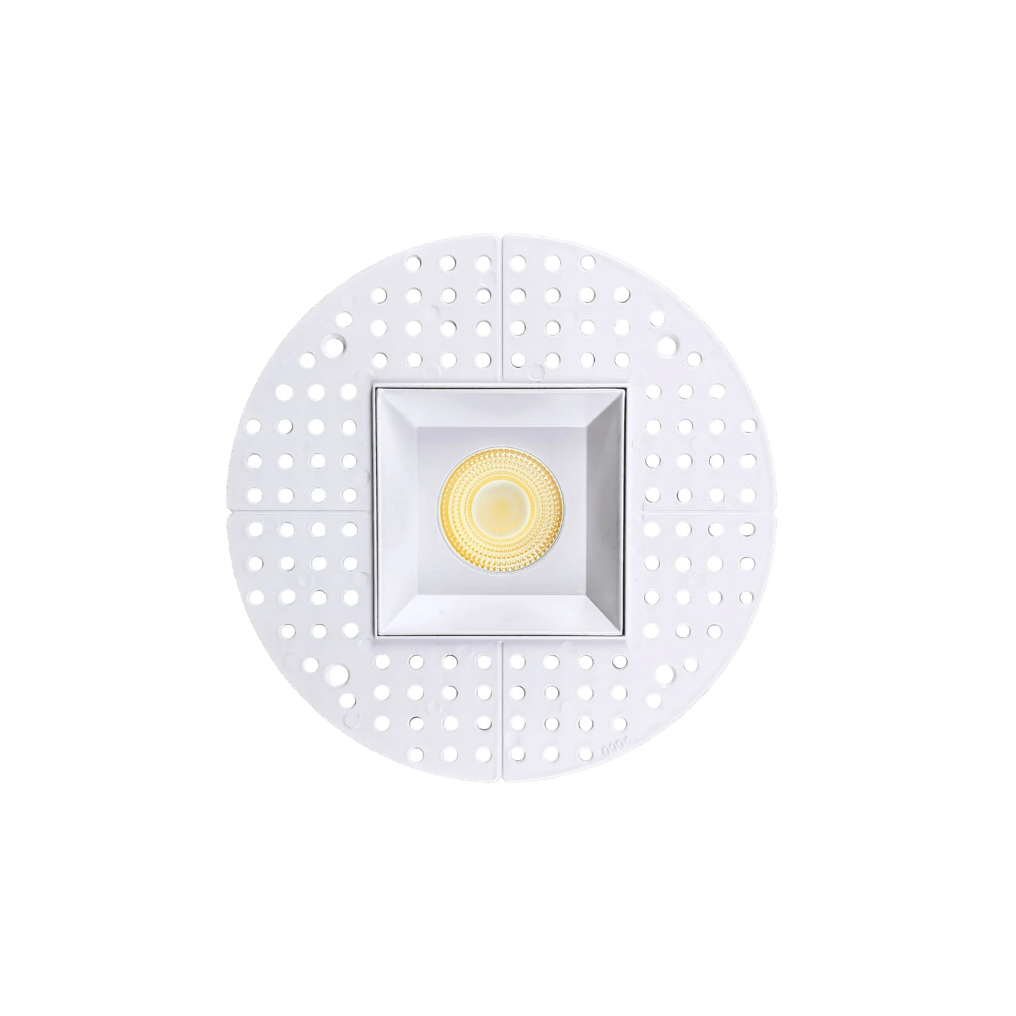 P-7107 3.5 inch Trimless Square White 15-9W, 1400-900 Lumens 5CCT Recessed Light