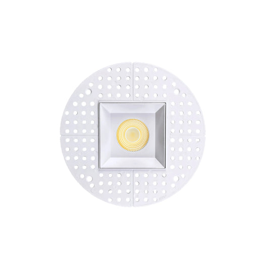 P-7107 3.5 inch Trimless Square White 15-9W, 1400-900 Lumens 5CCT Recessed Light