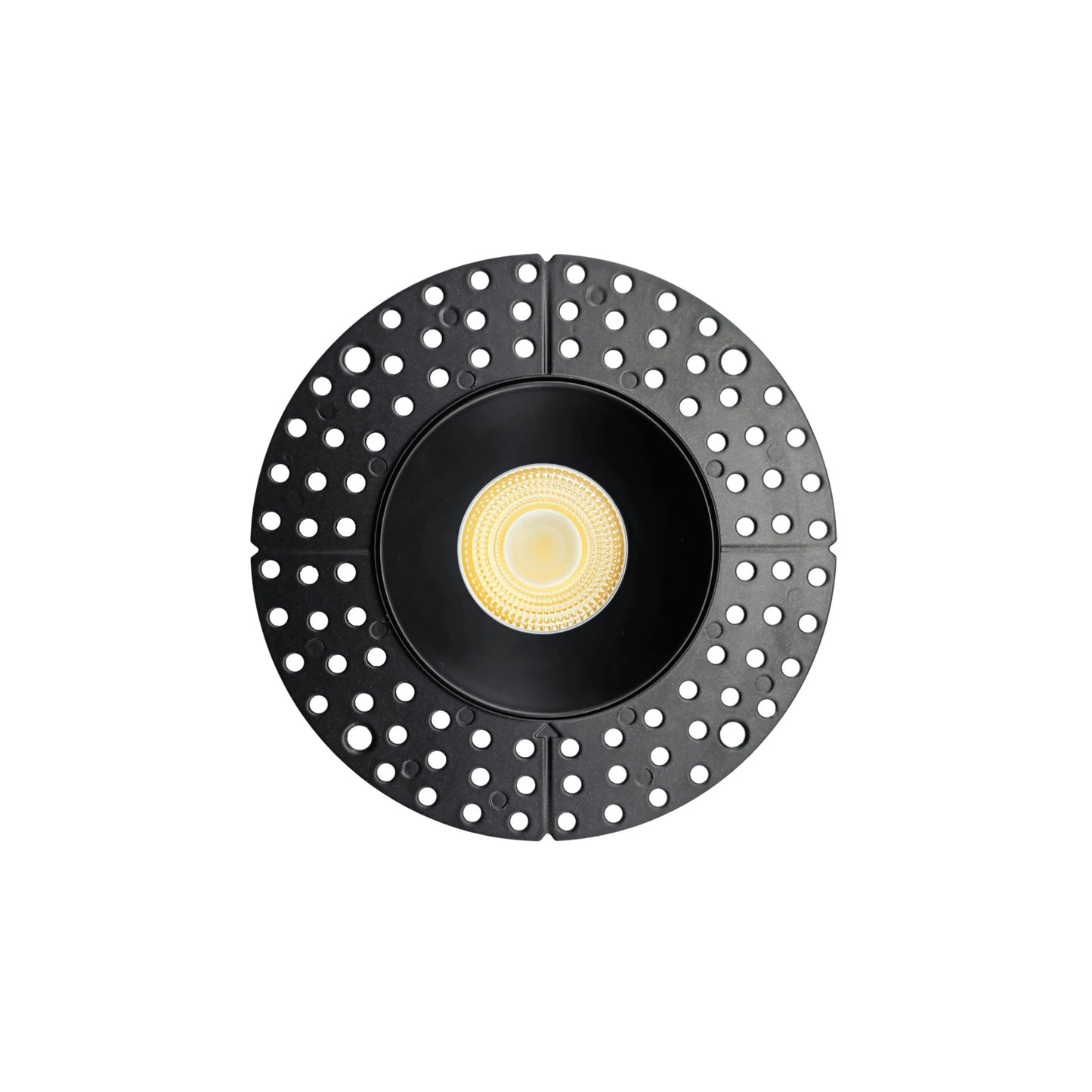 P-7108 3.5 inch Trimless Round Black 15-9W, 1400-900 Lumens 5CCT Recessed Light