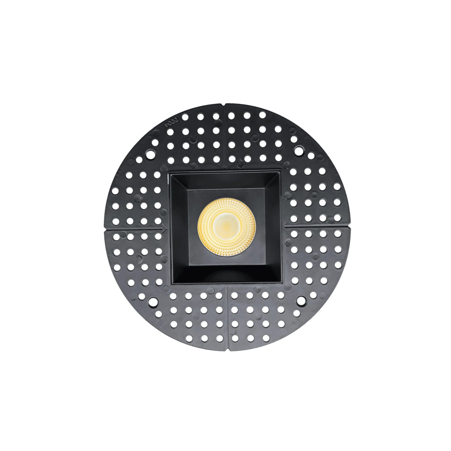 P-7109 3.5 inch Trimless Square Black 15-9W, 1400-900 Lumens 5CCT Recessed Light