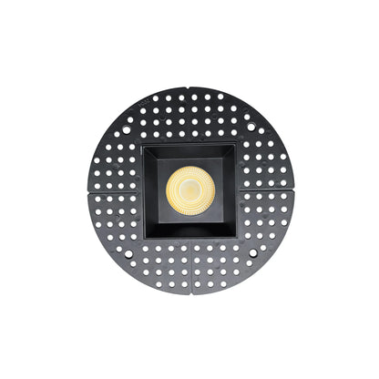 P-7109 3.5 inch Trimless Square Black 15-9W, 1400-900 Lumens 5CCT Recessed Light