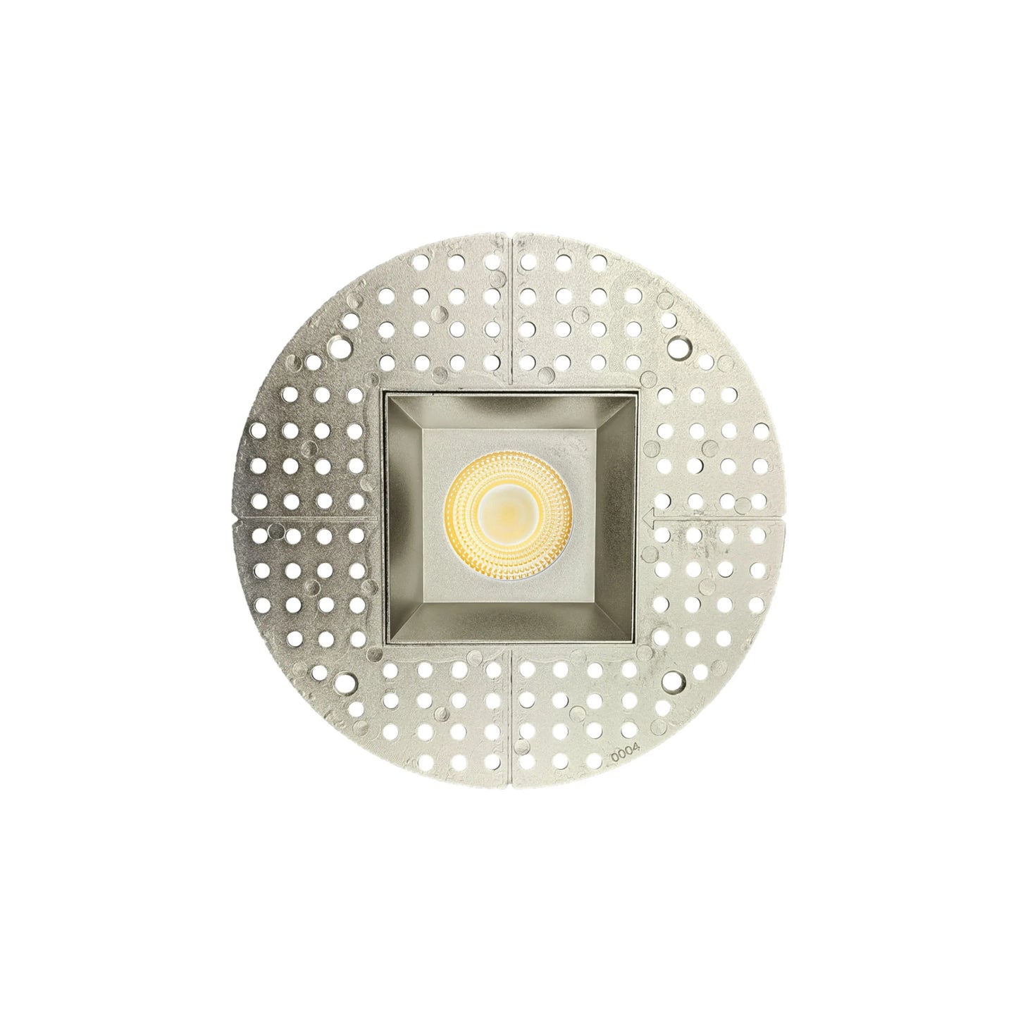 P-7111 3.5 inch Trimless Square Brushed Nickel 15-9W, 1400-900 Lumens 5CCT Recessed Light