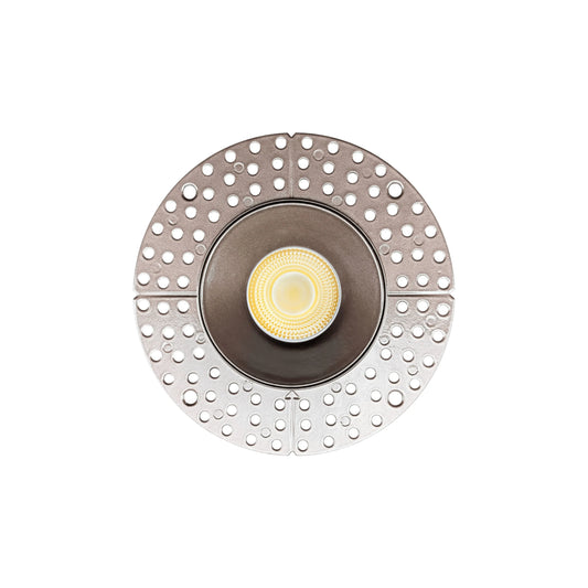 P-7112 3.5 inch Trimless Round Bronze 15-9W, 1400-900 Lumens 5CCT Recessed Light