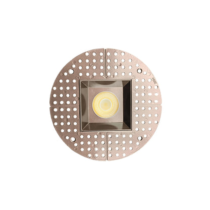 P-7113 3.5 inch Trimless Square Bronze 15-9W, 1400-900 Lumens 5CCT Recessed Light