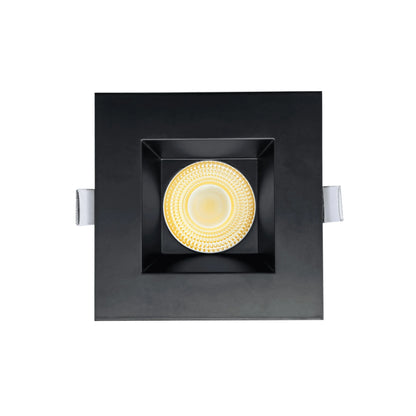 P-7125 3.5 inch Square Black 15-9W, 1400-900 Lumens 5CCT Recessed Light