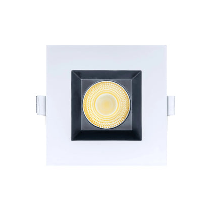 P-7127 3.5 inch Square Two-Tone 15-9W, 1400-900 Lumens 5CCT Recessed Light