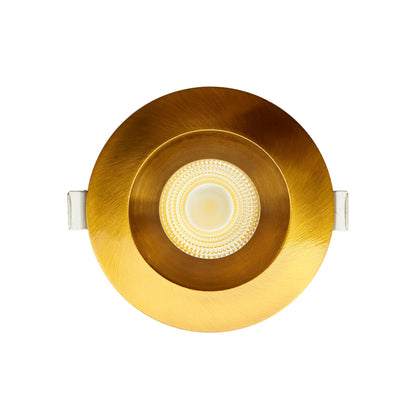 P-7132 3.5 inch Round Brushed Brass 15-9W, 1400-900 Lumens 5CCT Recessed Light